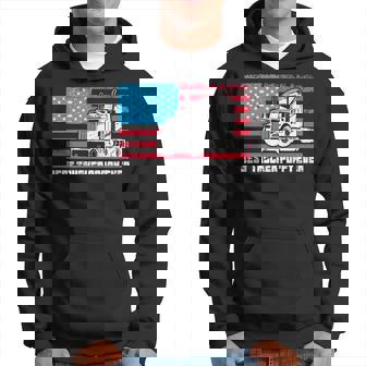 Best Trucker Poppy Ever American Flag Truck Driver Dad Pride Hoodie | Mazezy