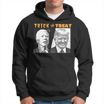 Biden Trump Halloween Trick Or Treat Political Hoodie - Monsterry AU