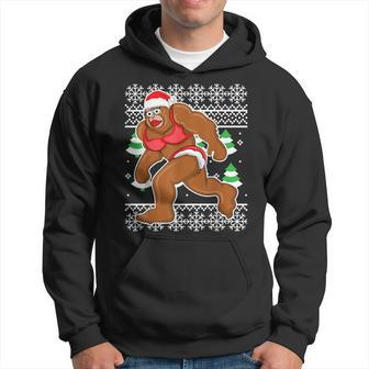 Bigfoot Bikini Ugly Christmas Sweater Hoodie - Monsterry UK