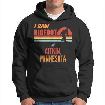 Bigfoot Lives In Aitkin Minnesota Hoodie | Mazezy