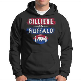 Billieve In Buffalo Vintage Football  Hoodie