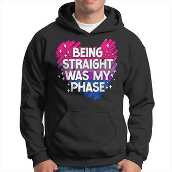Bisexual Bi Pride Flag Being Straight Was My Phase Hoodie | Mazezy
