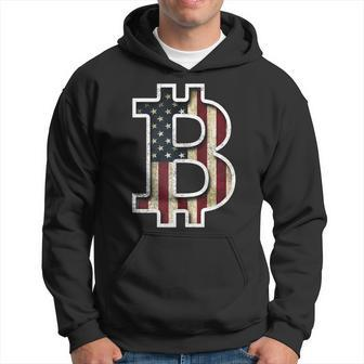 Bitcoin American Flag Cryptocurrency Patriotic Investor Hoodie | Mazezy AU