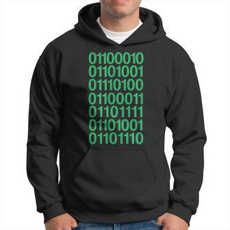 Bitcoin In Binary Code Computer Programming Hoodie | Mazezy