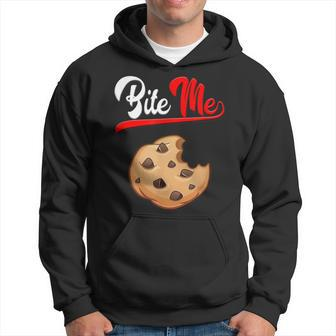Bite Me Chocolate Chip Cookie No Care Attitude Foodie Rebel Hoodie - Monsterry DE