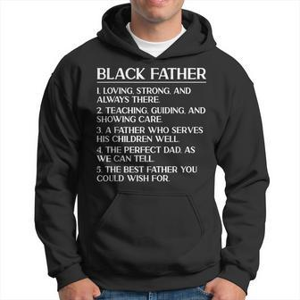 Black Dad Black Father Loving Strong Fathers Day Hoodie | Mazezy
