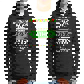 Black Father Matter Fathers Day Junenth Africa Black Dad Hoodie - Seseable