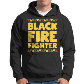 Black Firefighter Afro Pride Hoodie | Mazezy