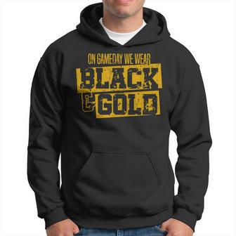 Black Gold Game Day Group For High School Football Sports Hoodie - Thegiftio UK