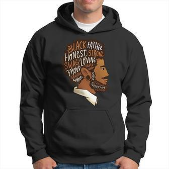 Black King African American Natural Afro Black Dad Freedom Hoodie | Mazezy