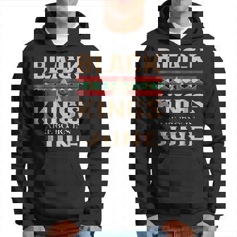 Black Kings Are Born In June Birthday Gift Hoodie | Mazezy