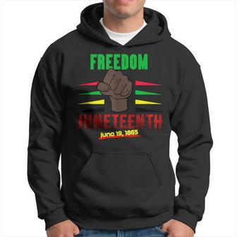 Black Power Freedom Black Fist Junenth Celebration Hoodie | Mazezy