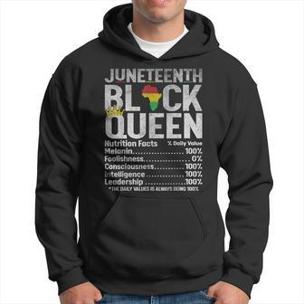 Black Queen Nutritional Facts African American Junenth Hoodie | Mazezy
