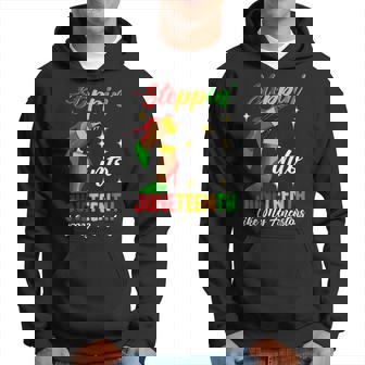 Black Woman Stepping Into Junenth Like My Ancestors Hoodie | Mazezy