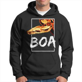 Boa Constrictor Snake Keeper Reptile Fan Geometric Hoodie | Mazezy