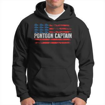 Boating Pontoon Captain 4Th Of July Pontoon Boat Boating Funny Gifts Hoodie | Mazezy