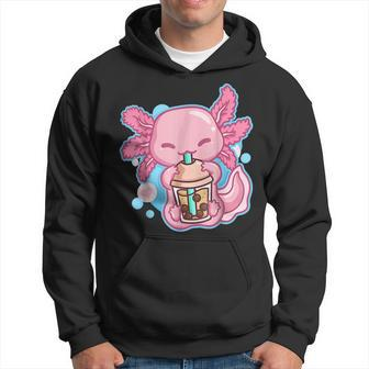 Boba Tea Bubble Tea Milk Tea Anime Axolotl Hoodie | Mazezy