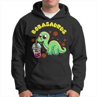 Bobasaurus | Cute Bubble Tea Boba Dinosaur Milk Lover Gift Dinosaur Funny Gifts Hoodie | Mazezy