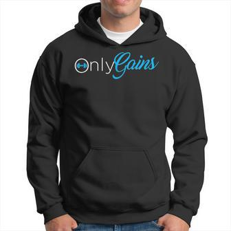 Bodybuilder Gym Clothes | Only Gainz Only Gains Hoodie - Seseable
