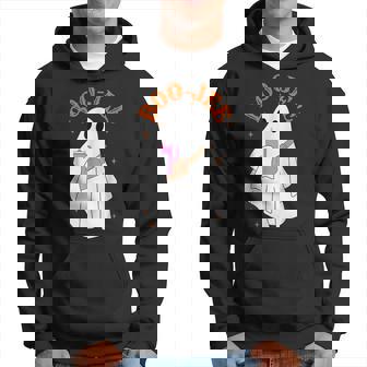 Boo Jee Cute Boo Ghost Boujee Retro Halloween Costume Hoodie | Mazezy