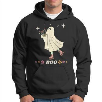 Boo Roller Skating Hippie Ghost For Halloween And More Hoodie - Thegiftio UK
