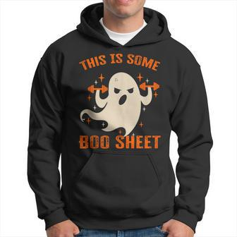 This Is Some Boo Sheet Gym Fitness Workout Halloween Hoodie - Seseable