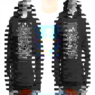 Book Lover Tarot Card The Reader Mystic Funny Skeleton Tarot Funny Gifts Hoodie | Mazezy