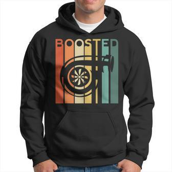 Boost Turbo Car Boosted Turbocharger Auto X Retro Race Tuner Hoodie | Mazezy