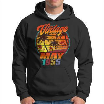 Born In May 1955 Birthday Vintage May 1955 Hoodie | Mazezy