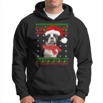 Boston Terrier Dog Ugly Sweater Christmas Puppy Dog Lover Hoodie | Mazezy