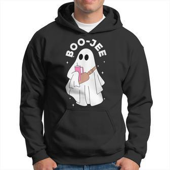 Boujee Boo-Jee Costume Ghost Spooky Season Cute Halloween Hoodie - Seseable