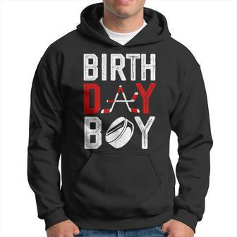 Boy Birthday Party Decorations Hockey Winter Sports Fans Hoodie - Seseable