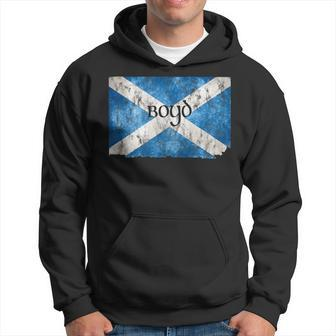 Boyd Scottish Clan Name Scotland Flag Graphic Boyd Funny Gifts Hoodie | Mazezy