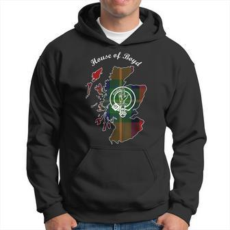Boyd Surname Last Name Scottish Clan Tartan Badge Crest Funny Last Name Designs Funny Gifts Hoodie | Mazezy