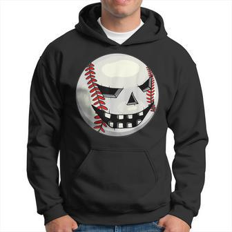 Boys Halloween Jack O Lantern Baseball Player Coach Pitcher Hoodie - Monsterry DE