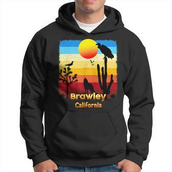 Brawley California Coyote Sunset Ca Desert Hoodie | Mazezy