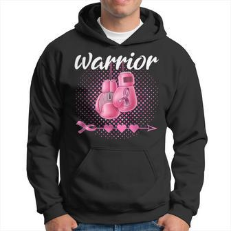 Breast Cancer Awareness Pink Boxing Gloves Warrior Hoodie | Mazezy