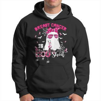 Breast Cancer Is Boo Sheet Cool Ghost Pink Ribbon Halloween Hoodie - Seseable