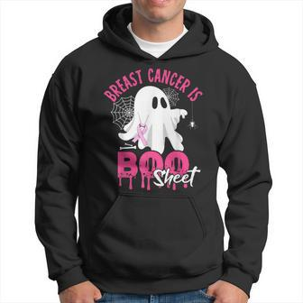 Breast Cancer Is Boo Sheet Halloween Breast Cancer Awareness Hoodie - Seseable