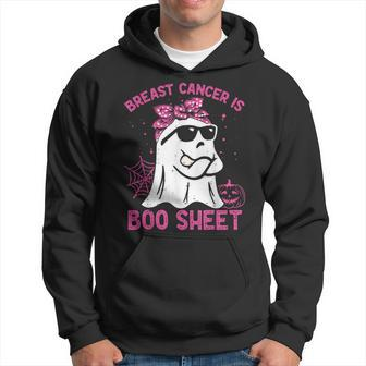 Breast Cancer Is Boo Sheet Breast Cancer Warrior Halloween Hoodie - Seseable