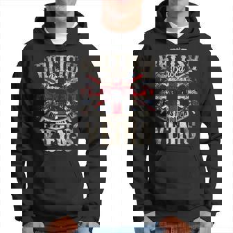 British Blood Runs Through My Veins Flag Of United Kingdom Hoodie - Seseable
