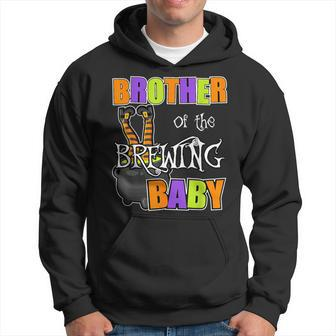 Brother Of Brewing Baby Halloween Theme Baby Shower Spooky Hoodie - Thegiftio UK