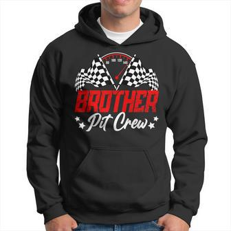 Brother Pit Crew Birthday Party Race Car Lover Racing Family Hoodie - Thegiftio UK