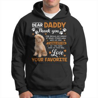 Brussels Griffon Dog Dear Daddy Thank You For Being My Daddy Hoodie - Monsterry AU