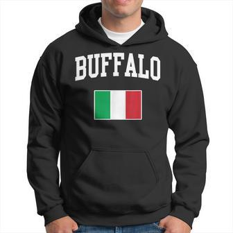 Buffalo New York Italian Flag Italy Italia Italiano Hoodie | Mazezy