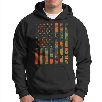 Camouflage American Flag For Hunters And Men Women Patriots Hoodie - Monsterry CA
