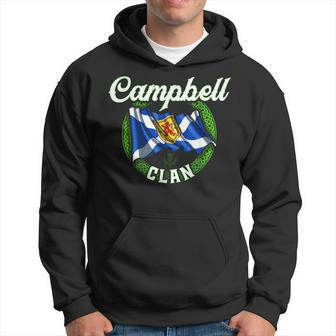 Campbell Clan Scottish Last Name Scotland Flag Funny Last Name Designs Funny Gifts Hoodie | Mazezy