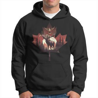 Canadian Beaver Moose And Goose Celebrating Canada Day Hoodie | Mazezy DE