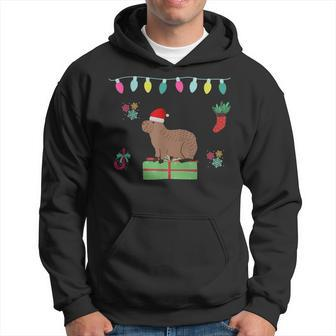 Capybara Santa-Claus Ugly Christmas Sweater Holiday Lover Hoodie | Mazezy