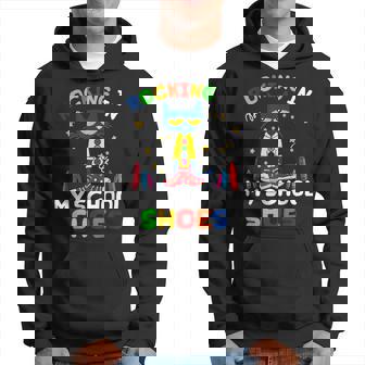 Cat Rocking I N My School Shoes Back To School Cat Lover Hoodie - Seseable